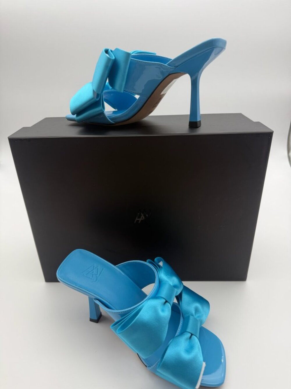 Aminah Abdul Jillil Grace Blue Sandal Heels Size 5